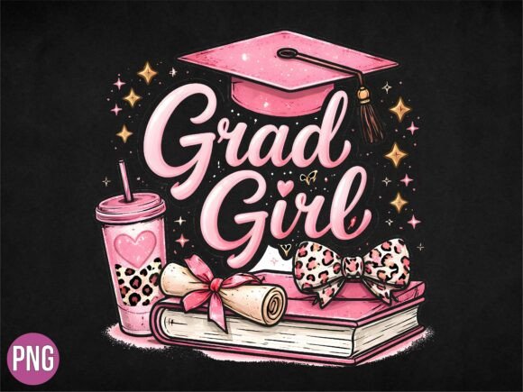 Download Pink Grad Girl Graduation Class 2026 PNG - Graduation Collection