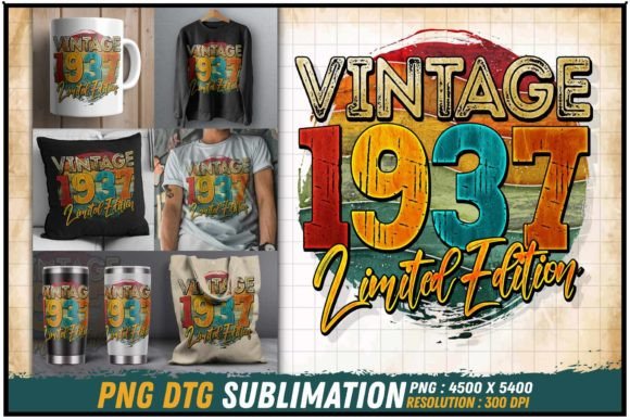 Download Vintage 1937 Limited Edition Retro Round - 1937 Collection