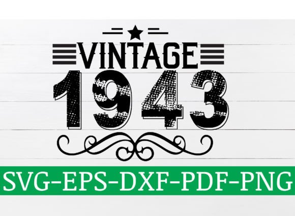 Download Vintage 1943 SVG Design - Premium Resources