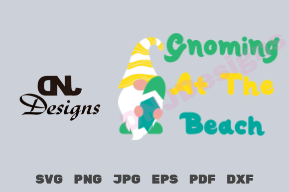 Download Gnoming at the Beach Cut File Pack - Beach cut file Collection
